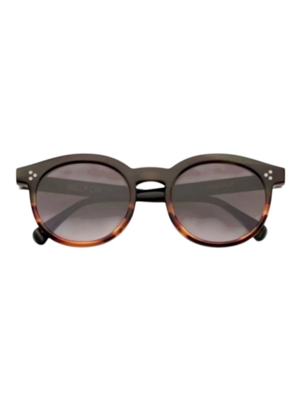 Wildfox Harper Zero Round Sunglasses Sea Turtle Tortoise NWT Italy